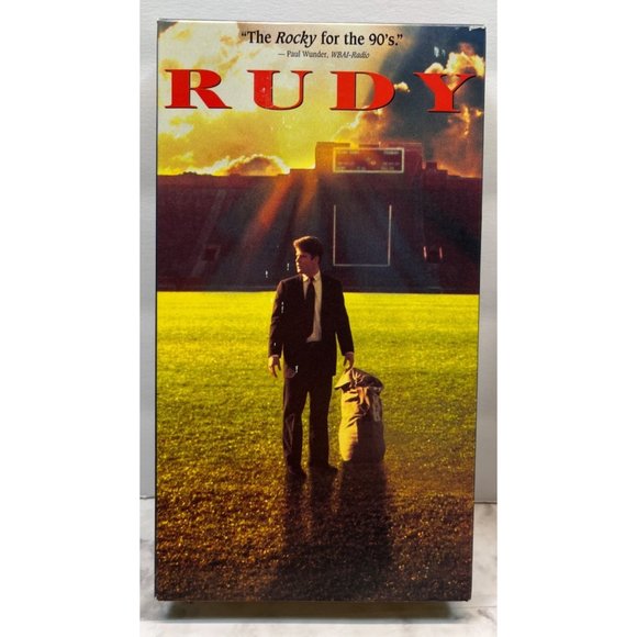 Rudy VHS 1994 Sean Astin Ned Beatty Football Drama - Picture 2 of 4